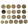 Image 2 : U.S. Silver Dollar and Half Dollar Coin Collection, 1880 to 1957, Lot of 21 Coins