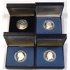 Image 1 : U.S. Bicentennial, Commemorative Proof Sterling Silver Medals, 1974 to 1976, Group of 4 Coins.