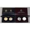 Image 1 : U.S. Dolly Madison & Leif Ericson, Commemorative Proof Silver Dollar Coins, 1999 and 2000.