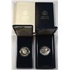 Image 1 : U.S. Eisenhower & Korean War, Commemorative Proof Silver Coins, 1990 and 1991.
