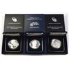 Image 1 : U.S. Lincoln & WW I, Commemorative Proof and Uncirculated Silver Dollar Coins, 2009 and 2018, Group 