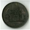 Image 2 : Columbus Exposition, 1893, Copper Medal with Portrait of Columbus and Administration Building.