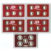 Image 2 : U.S. 2004; 2005; 2006; 2008 and, 2010, Lot of 5 Silver Quarter Proof Sets.
