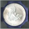 Image 2 : American Silver Eagle Roll of 20, 1 ounce Uncirculated Coins, 2010, NGC Graded Gem - Early Release