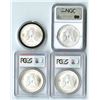 Image 2 : U.S. American Silver Eagle, 2003 (2); 2006; & 2009 , Uncirculated 1 Ounce Silver Eagle Quartet.