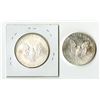 Image 2 : U.S., $1 Silver Eagle, 2009 and 2016, 1 Ounce .999 Silver Uncirculated Silver Coins.