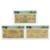 Image 2 : GA. Farmers & Mechanics Bank, 1860, Issued Obsolete Banknote Trio.