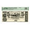 Image 1 : MA. Agricultural Bank, ND (1840s-50s), Unique Obsolete Proof Banknote.
