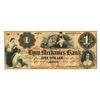 Image 1 : MA. Lynn Mechanics Bank, 1860 One Dollar Issued Obsolete Banknote