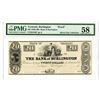 Image 1 : VT. Bank of Burlington, ND (1830s-40s), Obsolete Banknote Proof From the Silver City Collection Disc