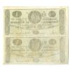Image 2 : VA. Corporation of Richmond, 1861, Uncut Pair of Contemporary Facsimile Rebel Shinplaster Obsolete N