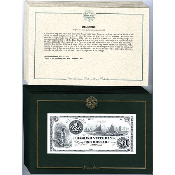 American Bank Note Commemoratives, Premier Edition, 1850s-1880s (Reprinted 1980-90s) Obsolete Bankno