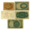 Image 2 : U.S. Fractional Currency, 1863 to 1874, Group of 5 Issued Banknotes.