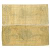 Image 2 : VA. Confederate States of America, 1861, Issued Banknote Pair.