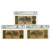 Image 1 : VA. C.S.A., February 17, 1864, $5, T-69, Issued Banknote Trio.