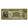 Image 1 : NY. Manufacturers National Bank of Troy, New York, $20 PB, Series of 1902, Ch# E-721, Issued Banknot