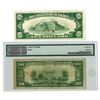 Image 2 : NY. National Bank of Cohoes, New York, $10 and $20, Series of 1929, Ch# 1347, Issued Banknote Pair.
