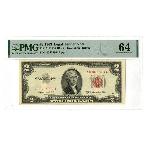 U.S. Legal Tender Note, $2, Series 1953B, Fr.#1513*, Issued Star Note.