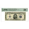 Image 1 : U.S. Silver Certificate, $5, Series of 1934C, Fr.1653W Wide (NA Block), Issued Banknote.