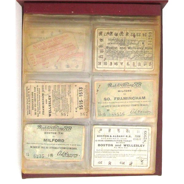 Massachusetts Railroad Ticket and Pass, ca.1900s to 1920s