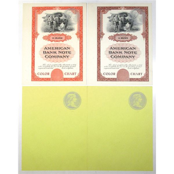 1900 Bank Note NY. American Bank Note Co., ND (1900-20s), Color Charts - Archives ...