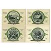 Image 1 : Western Bank Note and Engraving Co. State Arms Quartet of WBNC Advertising Cards, 1910