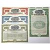 Image 1 : NY. New York Railways Co., 1912, Specimen (Registered and Coupon) 5% Gold Bond Quartet.