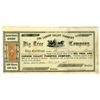 Image 1 : CA. Big Tree and Carson Valley Turnpike Co., 1863, I/U Stock Certificate.