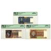 Image 1 : Burma. Union of Burma Bank, ND (1972) to ND (1973), Issued Banknote Trio.