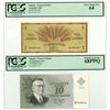 Image 1 : Finland. Suomen Pankii, 1963, Issued Banknote Pair.