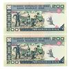 Image 2 : Iran. Bank Markazi Iran, ND (1982), Issued Sequential Banknote Pair.