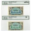 Image 1 : Japan. Allied Military Currency, WWII, ND (1946), Issued Banknote Pair.