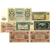 Image 1 : Russian Issued Banknote Assortment, 1912 to 1920.