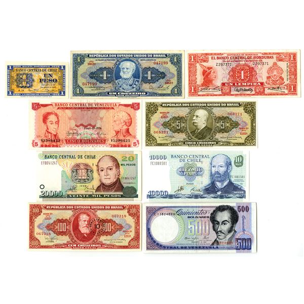 South American Collection of Issued Banknotes, 1943-2003.