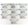Image 1 : Zimbabwe. Reserve Bank of Zimbabwe, 2003, Group of 10 Issued Banknotes.