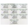 Image 2 : Zimbabwe. Reserve Bank of Zimbabwe, 2003, Group of 10 Issued Banknotes.