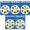 Image 1 : Israel. Coins of Israel, 1968, 20th Anniversary Specimen Set Group of 5 Sets