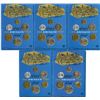 Image 2 : Israel. Coins of Israel, 1968, 20th Anniversary Specimen Set Group of 5 Sets