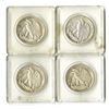 Image 2 : U.S. Walking Liberty, 1938 to 1942, Silver Half Dollar Quartet.