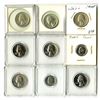 Image 1 : U.S. Washington Quarters and Roosevelt Dimes, 1968 to 1970, Proof and Circulated Coins.
