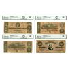 Image 1 : VA. C.S.A., February 17, 1864, Issued Banknote Quartet.