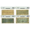 Image 2 : VA. C.S.A., February 17, 1864, Issued Banknote Quartet.