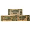 Image 1 : VA. Confederate States of America, $10, T-68, February 17, 1864, Issued Banknote Trio.