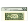 Image 2 : CA. Federal Reserve Note, $1, Fr.#1922-L, Series 1995, With Low Serial # L00000051F.
