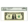 Image 1 : CA. Federal Reserve Note, San Francisco, "L", California, Series 1995, $1, Fr.# 1922-L, Issued Bankn