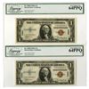 Image 1 : Hawaii. WWII Emergency Issue, $1, Series of 1935A, Fr.# 2300, Issued Banknote Pair.