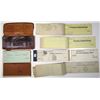 Image 2 : OH, IA, NH. Box Lot of Vintage Wallets, Billfolds & Check Registers with Unused Checks, ca.1900-1920