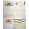 Image 1 : NY. Insurance Policies, Advertising Cards, and a ca.1880s Specimen Stock Certificate, 1863 to 1880s