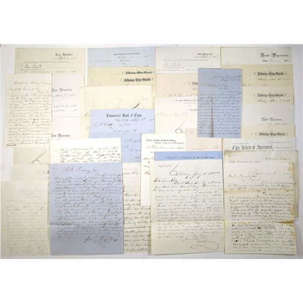 NY. Early and Unsearched New York State Bank Correspondence, ca.1850s-1860s, Collection #4