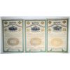 Image 1 : Equitable Life Assurance Society, ND (1900-1920) Trio of Specimen Insurance Policy Bonds